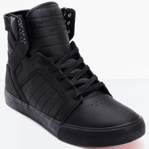 PRE-OWNED - Limited Edition Supra Skytop Red Carpet Edition Black Shoes Size 10